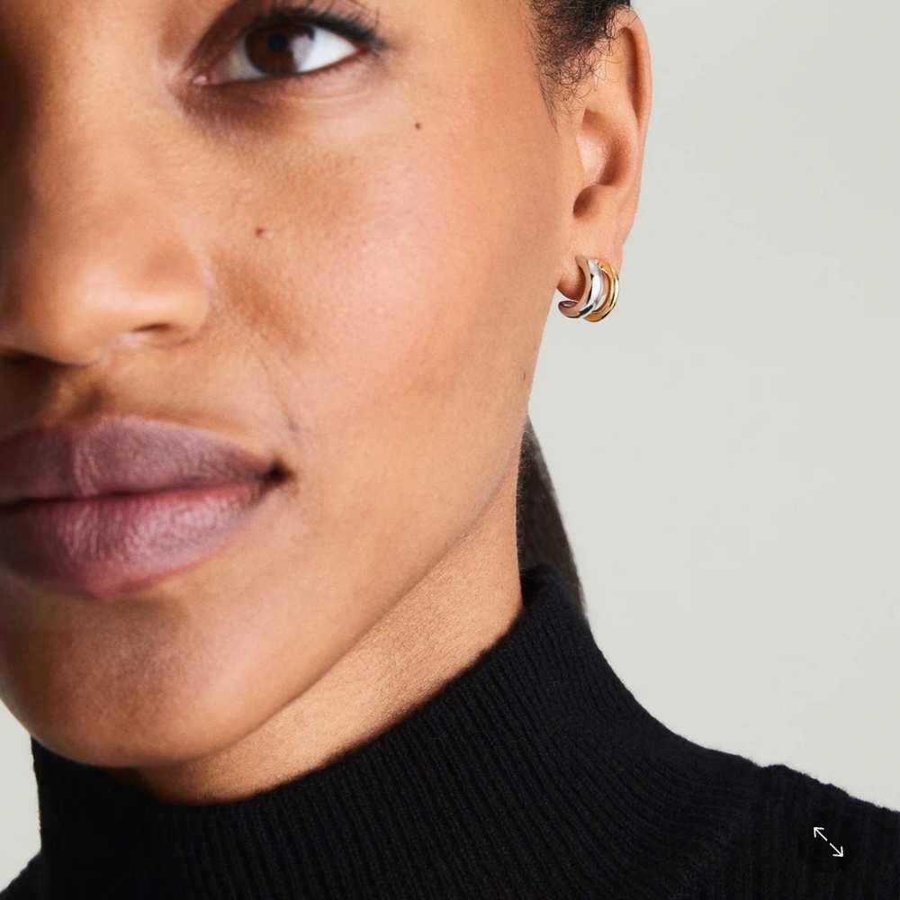 Mejuri Two-Tone Hoop Earrings